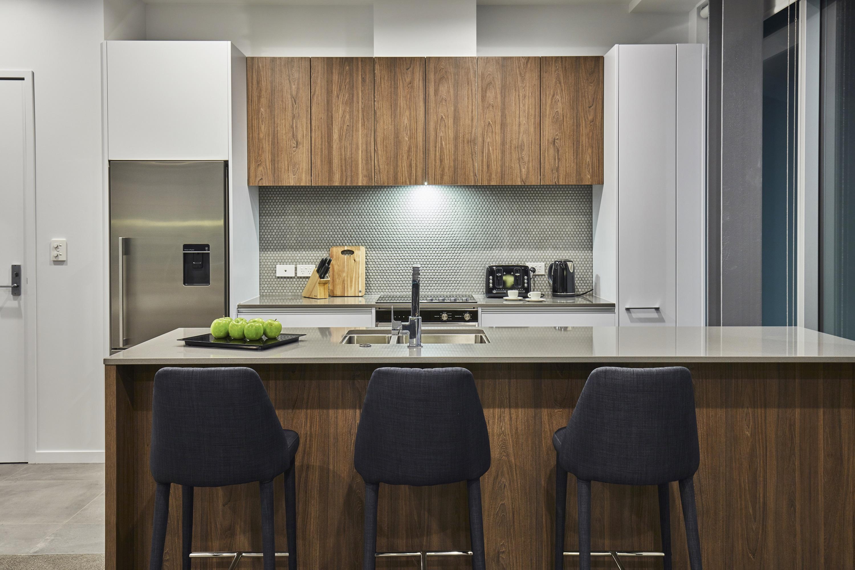 Swiss-Belsuites Victoria Park Auckland Extérieur photo A kitchen in a typical apartment